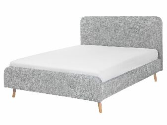 Manželská postel 160 cm ROME (s roštem) (světle šedá)