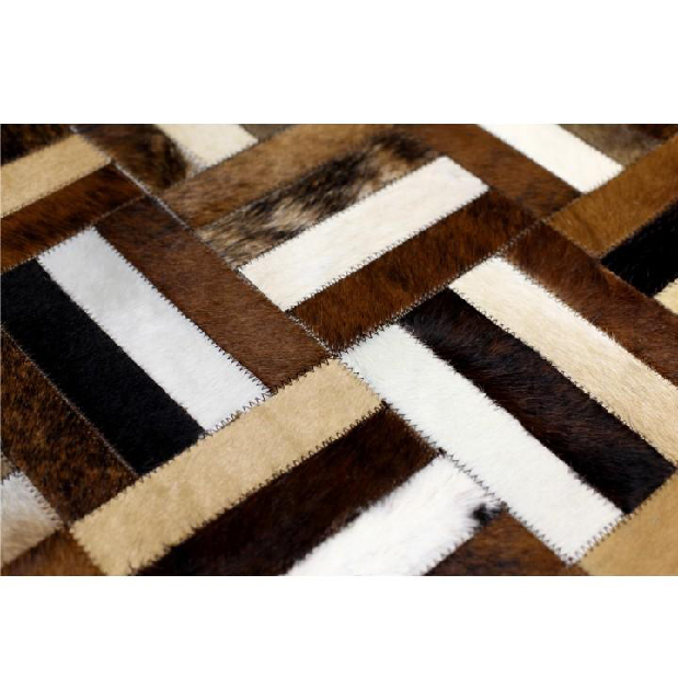 Kožený koberec 70x140cm Kazuko TYP 02 (hovězí kůže + vzor patchwork)