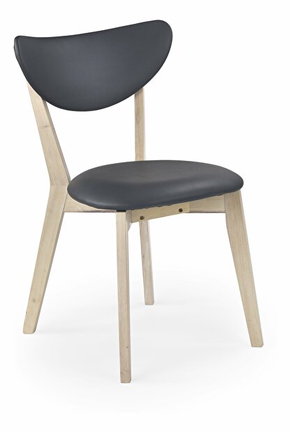 Jídelní židle Polo (white washed wood + šedá)
