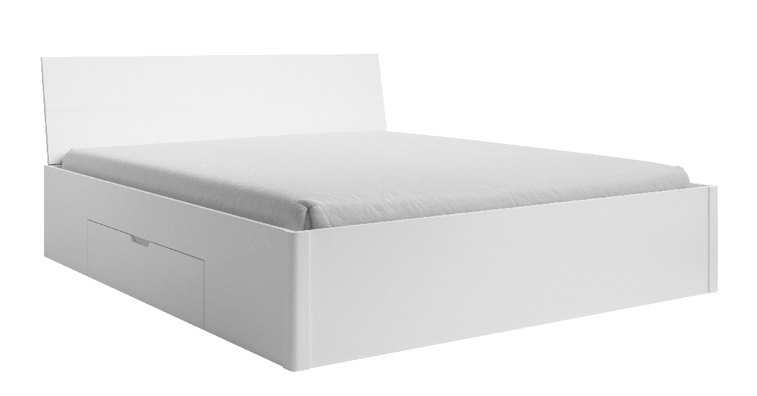 Manželská postel 160 cm Benson Typ 81 (bílá)