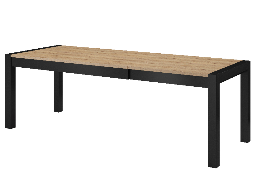 Jídelní stůl Armin Typ 92 (pro 8 a více osob) (dub taurus + matná černá)
