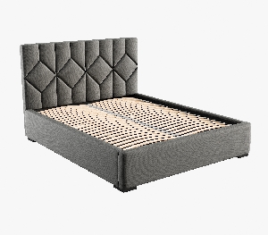 Čalouněná postel 180x200 cm Veggie 1 (šedá)