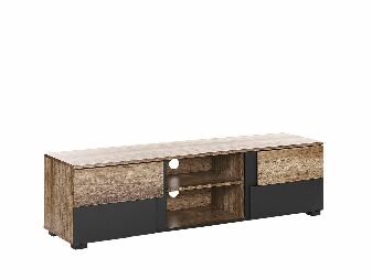 TV stolek/skříňka STAGAR (světlé dřevo + černá)