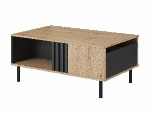 Konferenční stolek-Laski Madeira F (dub artisan + černý antracit)