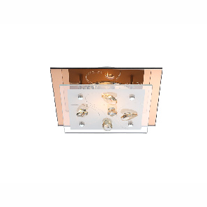 Stropní/nástěnné svítidlo LED Ayana 40412 (moderní/designové) (jantar + opál)