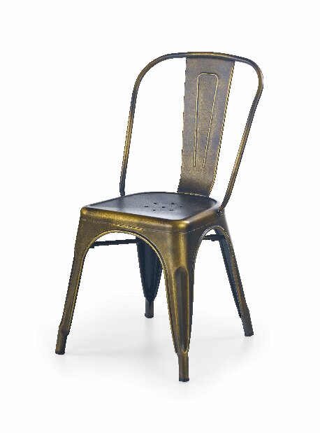Jídelní židle K203 (žlutá + kov)