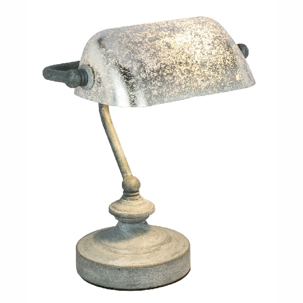 Stolní svítidlo Antique 24917G (klasické) (šedá + stříbrná)