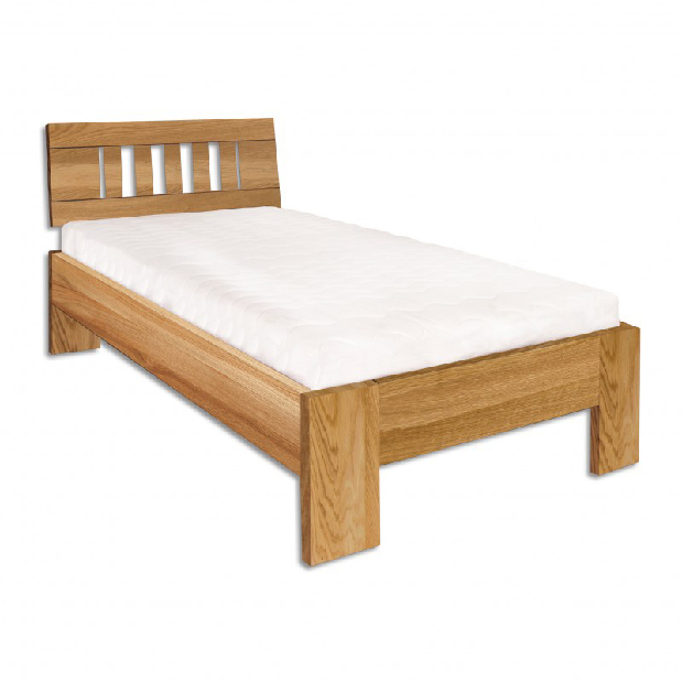 Jednolůžková postel 90 cm LK 283 (dub) (masiv)