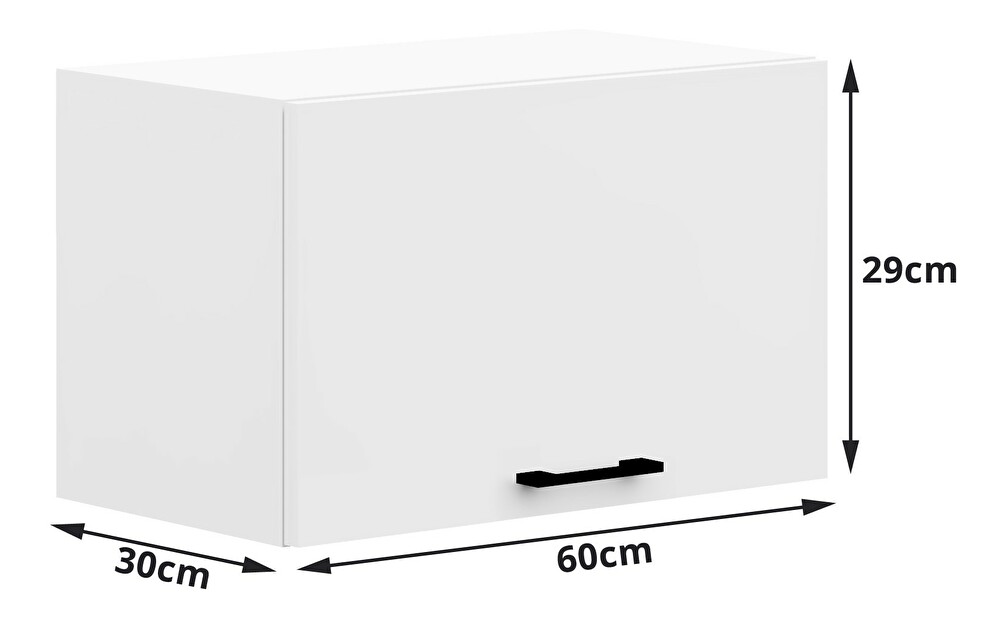 Horní kuchyňská skříňka Ozara W60OK (bílá)