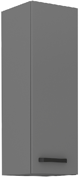 Horní kuchyňská skříňka Nesia 30 G-90 1F (Antracit)