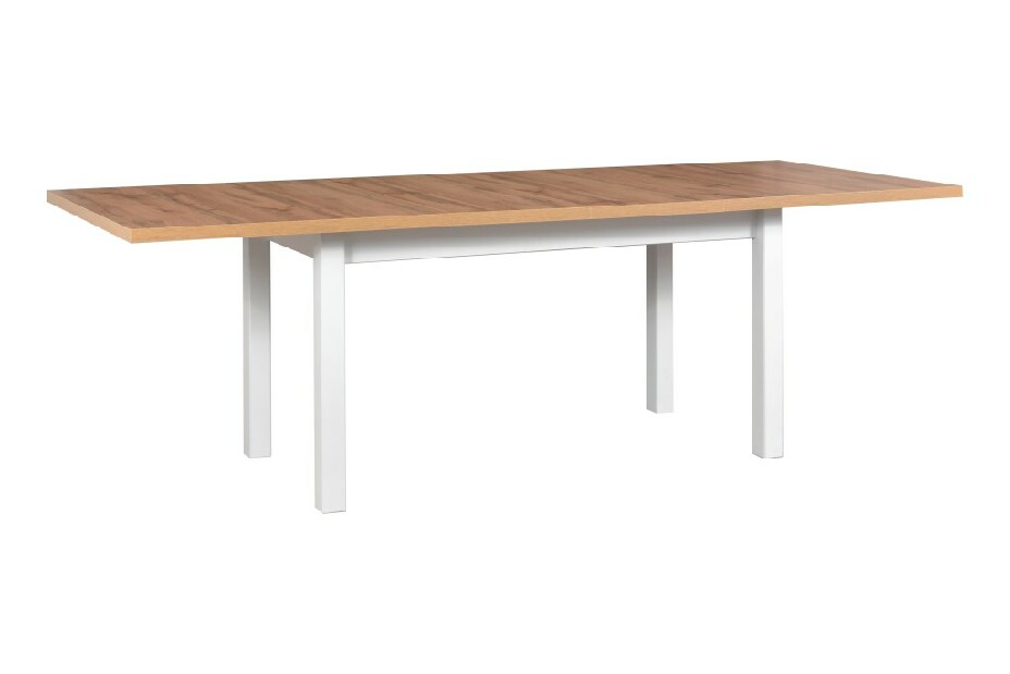 Jídelní stůl Mitchell 2 XL (dub wotan + bílá) (pro 6 až 8 osob)