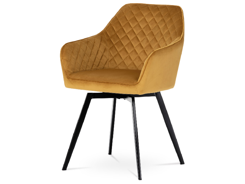 Jídelní židle Danarra-425-YEL4 (žlutá + černá)
