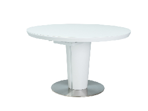 Rozkládací jídelní stůl 120-160 cm Oris (bílá) (pro 4 až 6 osob)