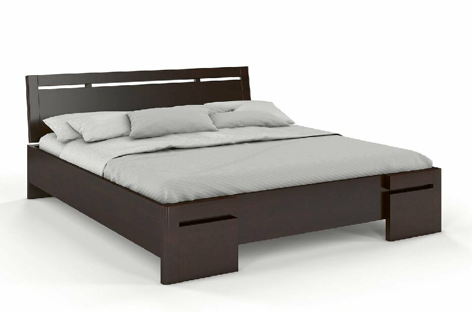 Manželská postel 180 cm Naturlig Bokeskogen High (borovice)