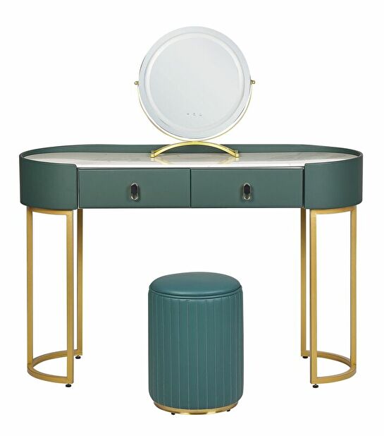 Toaletní stolek Viay (zelená)