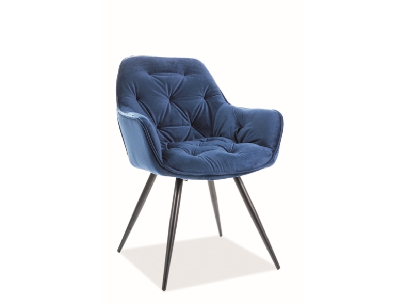 Jídelní židle Cherry Velvet (modrá) *výprodej