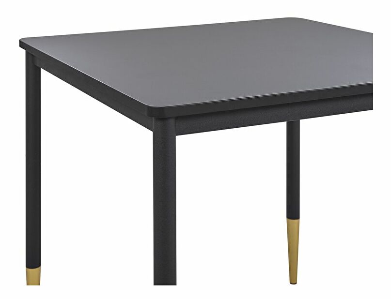 Jídelní stůl SAHLLA (černá) (pro 4 osoby)
