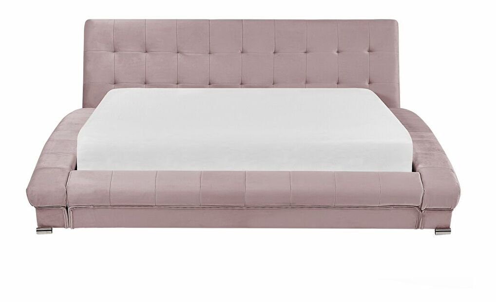Manželská postel 160 cm LILLY (s roštem) (růžová)