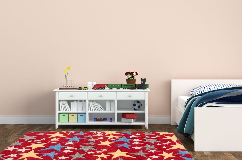 Dětský koberec Amigo 308 Red (190 x 133 cm)