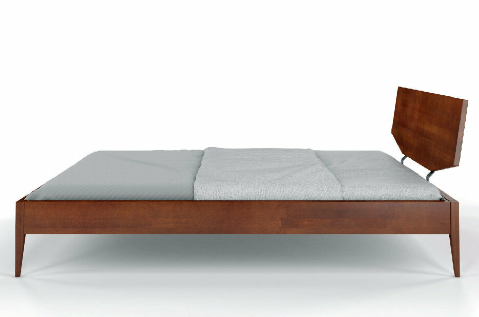 Manželská postel 140 cm Scandinavian (bez roštu a matrace) (ořech)