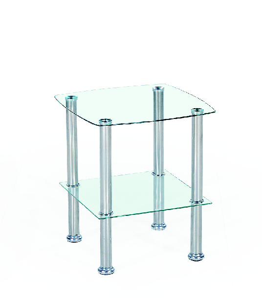 Konferenční stolek Carling (průsvitné sklo) (transparentní)