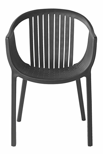 Set 4 ks. zahradních židlí Nanette (černá)