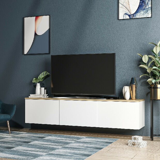TV stolek/skříňka Neola (bílá) *výprodej