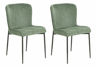 Set 2 ks jídelních židlí Adana (zelená)