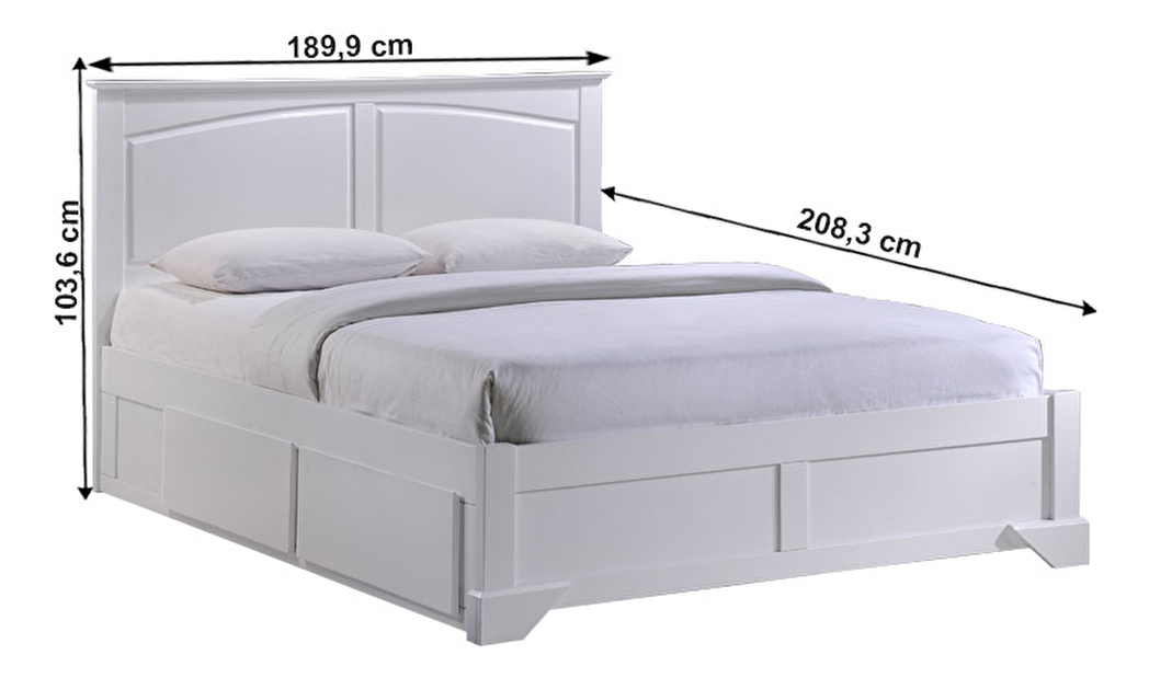 Manželská postel 180 cm Macron 