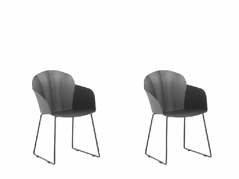 Set 2 ks. jídelních židlí SYVVA (černá)