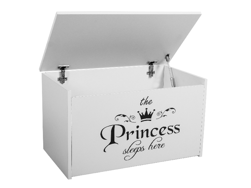 Úložný box pro děti Davina (bílá + princess)