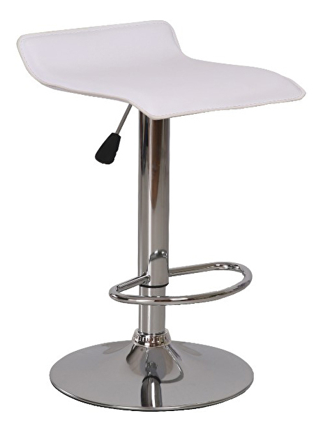 Barová židle Laria (bílá + chrom) *výprodej