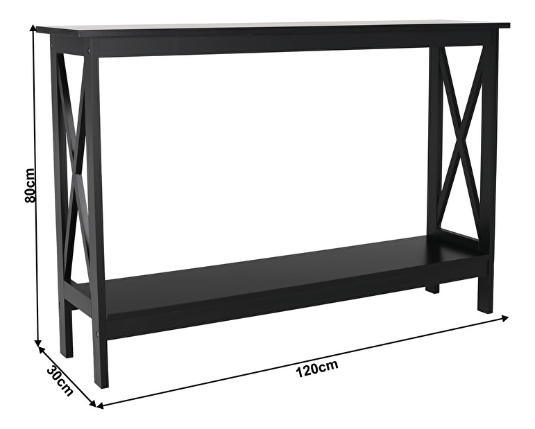 Konzolový stolek Agnes (černá)