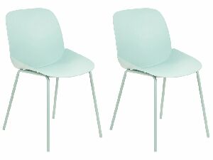 Set 2 ks jídelních židlí Milza (zelená)