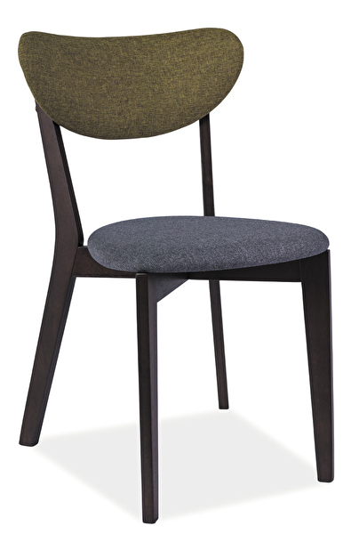 Jídelní židle Alysa (šedá + zelená)