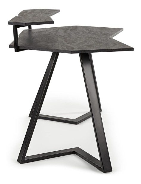 PC stolek Fanor (tmavě šedá + černá)