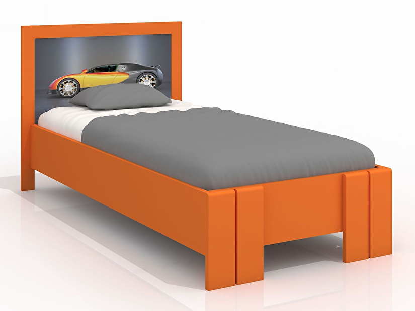 Jednolůžková postel 90 cm Naturlig Kids Manglerud High (borovice) (s roštem)