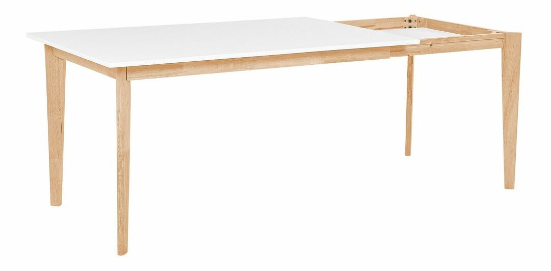 Jídelní rozkládací stůl 140-180x90 cm Sanjuana (bílá)