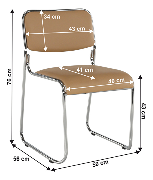 Kancelářská židle Bluttu (hnědá)