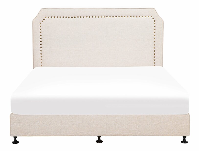 Manželská postel 180 cm COLOGNE (s roštem a matrací) (béžová)