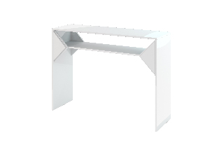 Konzolový stolek Tonfir (lesk bílý)