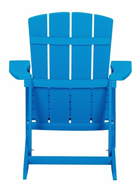 Zahradní židle s podnožkou Adack (modrá)