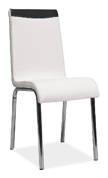 Jídelní židle Harvey bílá + černá