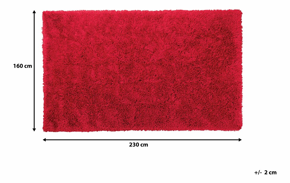 Koberec 230 cm Caiguna (červená)