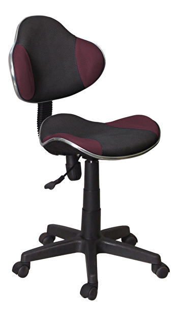 Detská židle Q-G2 koža, fialovo-černá