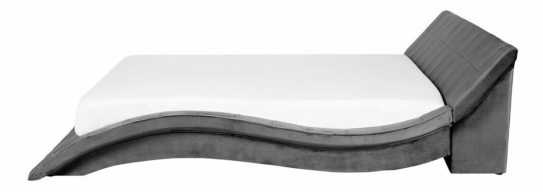 Manželská postel 180 cm VICHA 2 (s roštem) (šedá)