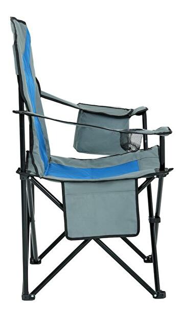 Kempová židle Futo (šedá + modrá)