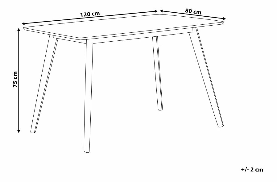 Jídelní stůl Falk II (pro 4 osoby) (černá)
