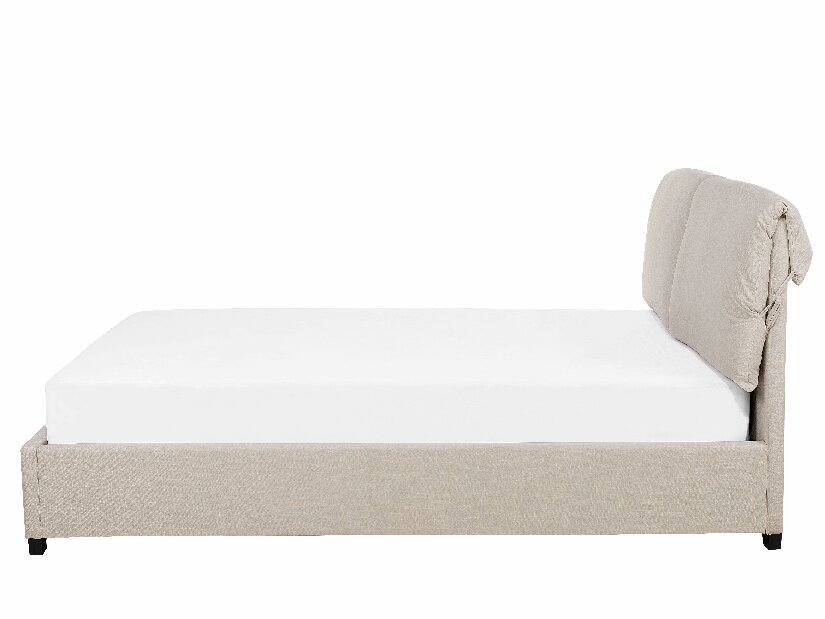 Manželská postel 140 cm BELLA (s roštem) (béžová)