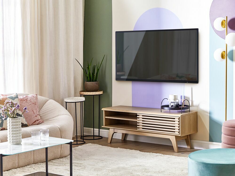 TV stolek/skříňka Tekoa (světlé dřevo)